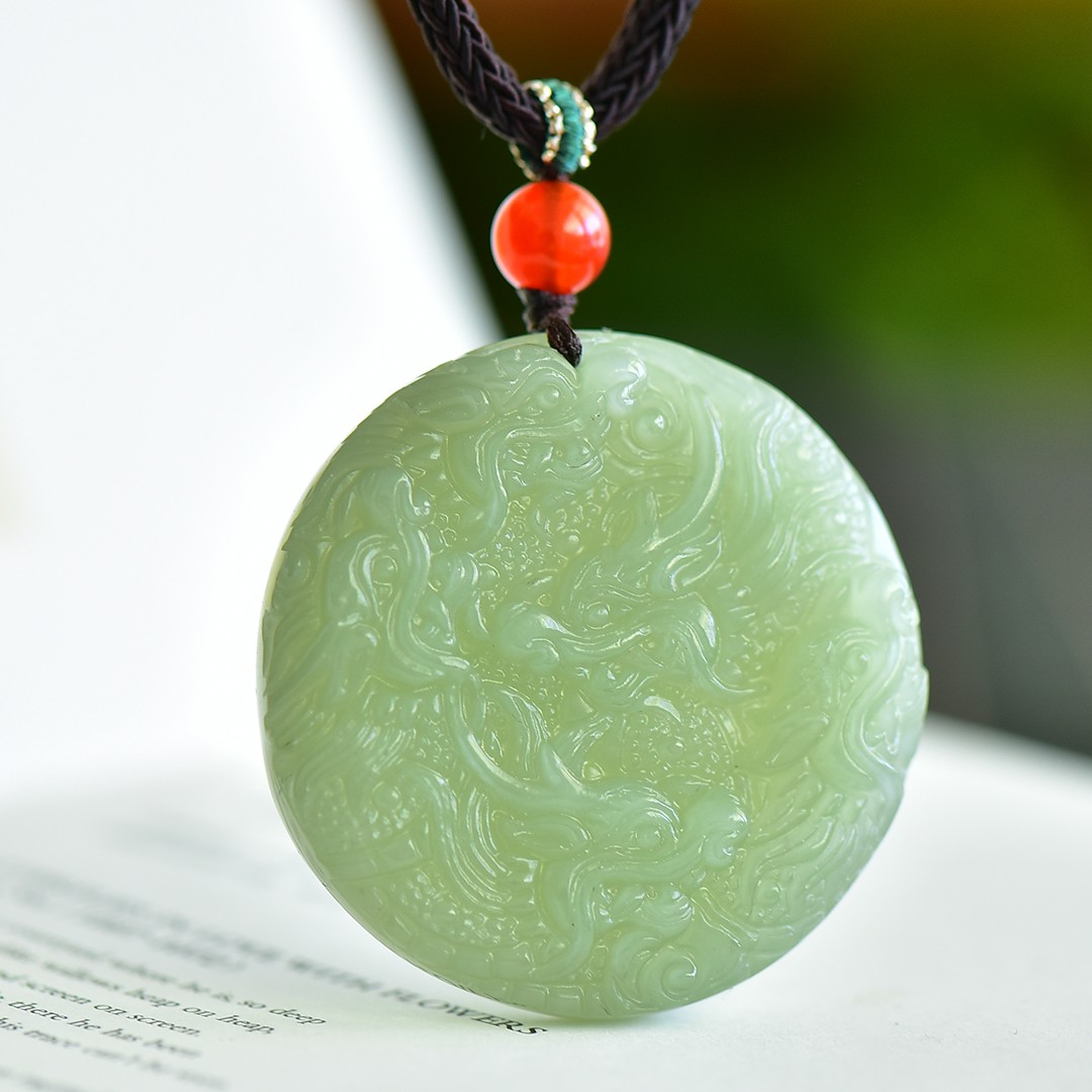Fine Jewelry & Watches Photos - Kalung Liontin Naga Giok Batu Nephrite
