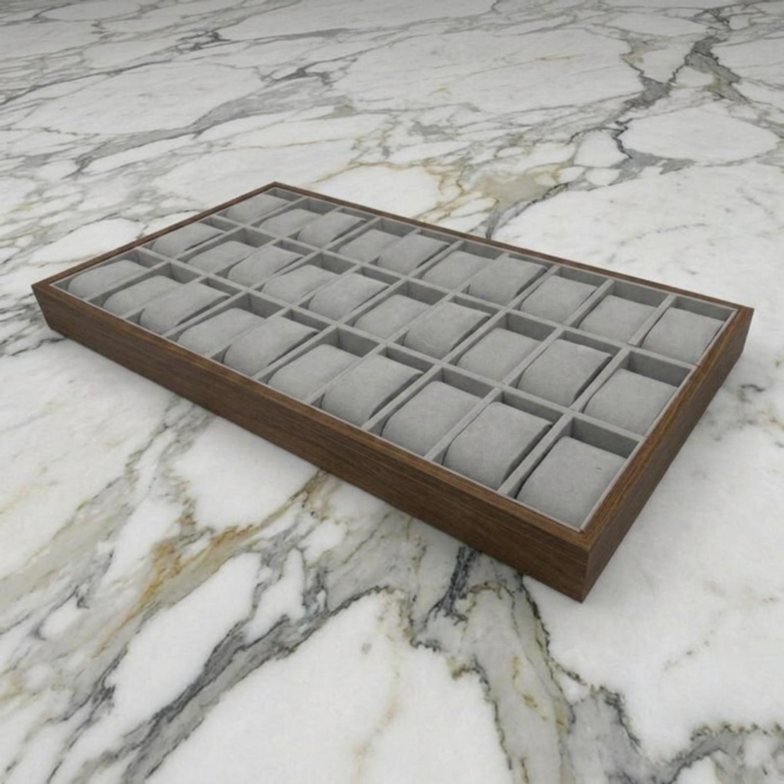 Watch Display Box - Kotak Penyimpanan Jam Tangan Kayu Walnut