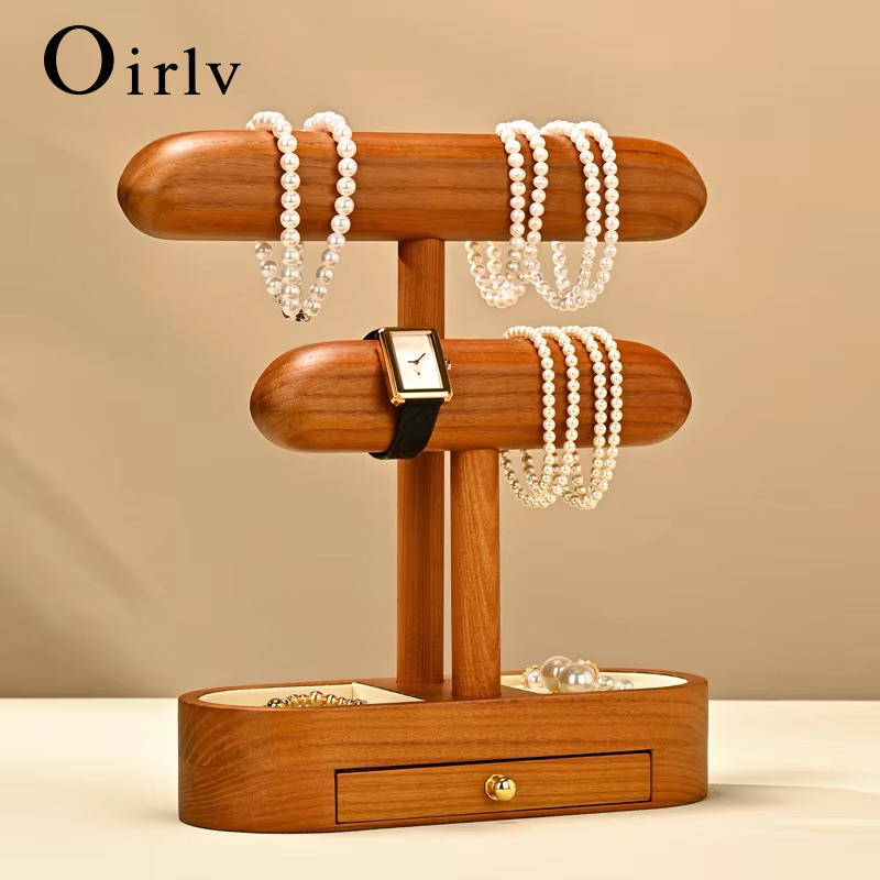 Jewelry Stores With Watches - Oirlv Stand Pajangan Perhiasan Kayu Solid
