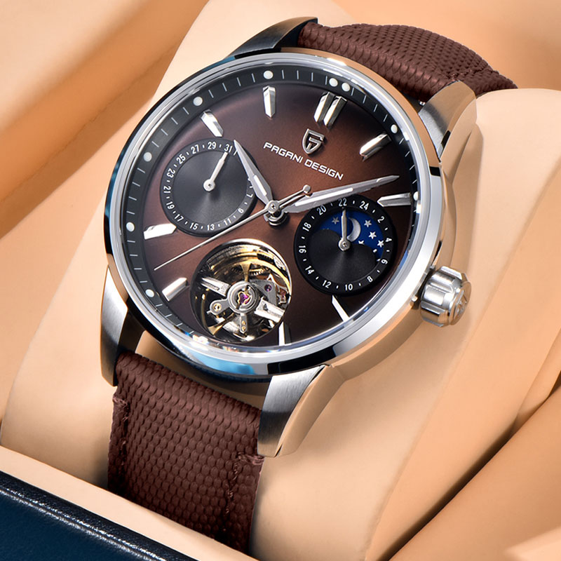 Mens Mechanical Watch - Jam Tangan Pria PAGANI DESIGN Tourbillon