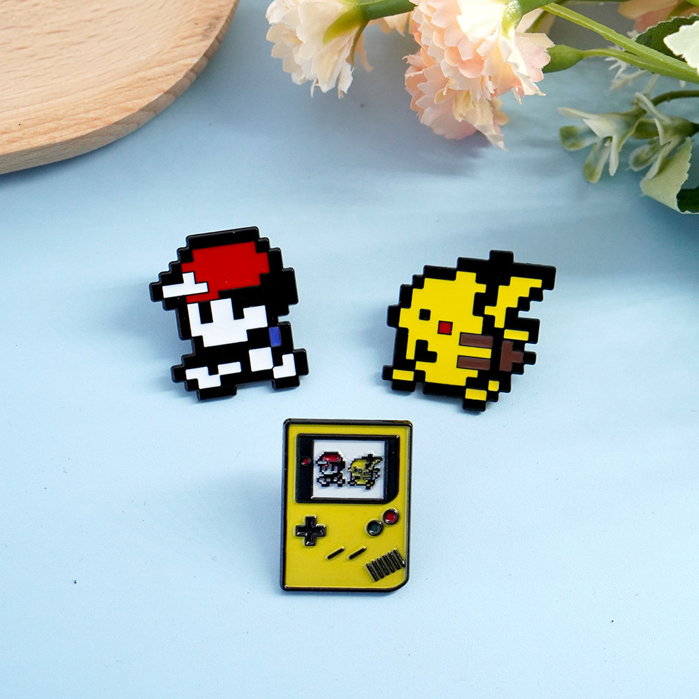 Vintage Brooch Pin - Pin Enamel Retro Pixel Game Boy