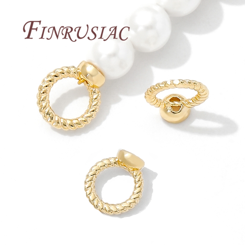 Gold Plated Ring - Cincin Penghubung Ujung 7.5Mm Konektor Tertutup