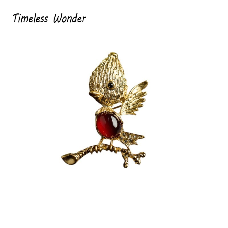 Vintage Brooch Pin - Bros dan Peniti Bentuk Burung Batu