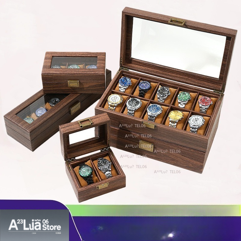 Watch Display Box - Kotak Jam Tangan Kulit PU Motif