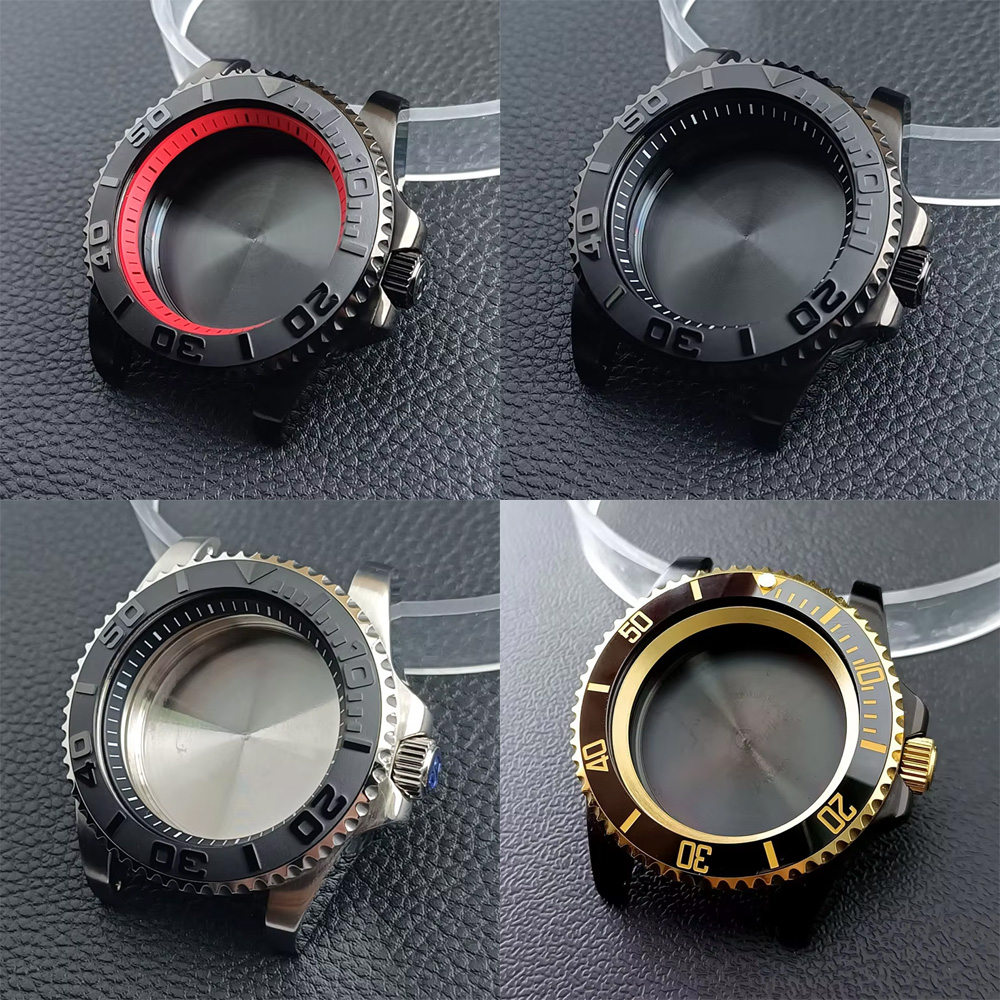 Jewelry Box That Holds Watches - NH35 casing baja cincin GMT perak/hitam