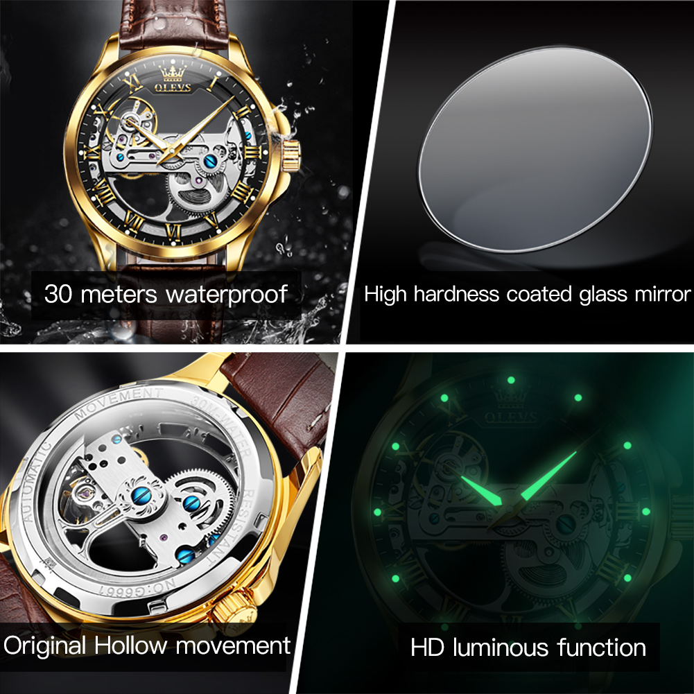 OLEVS Jam Tangan Pasangan Jam  - Automatic Watch Winder ulasan dan harga