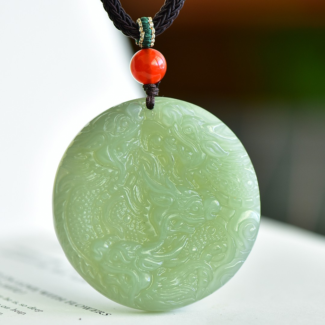 Kalung Liontin Naga Giok Batu  - Fine Jewelry & Watches Photos ulasan dan harga