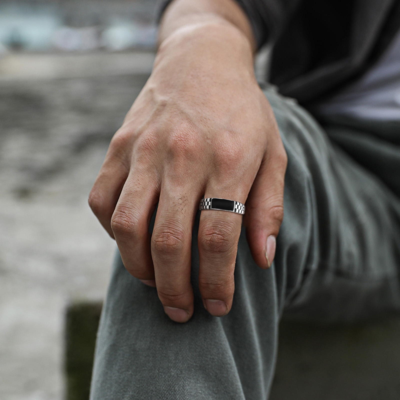 Vnox cincin terbuka pria, cinc - Mens Signet Ring ulasan dan harga