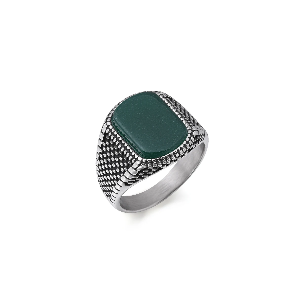 R3248 cincin Onyx baja antikar - Mens Signet Ring ulasan dan harga