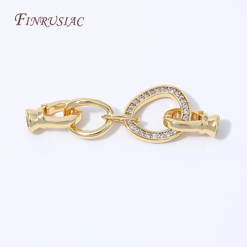 1/2Pcs Konektor Perhiasan Berl - Gold Plated Ring ulasan dan harga