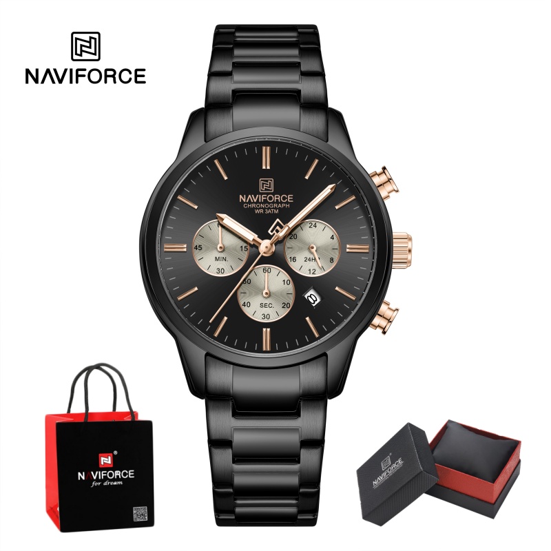 Jam Tangan Pria NAVIFORCE Quar - Watch Display Box ulasan dan harga