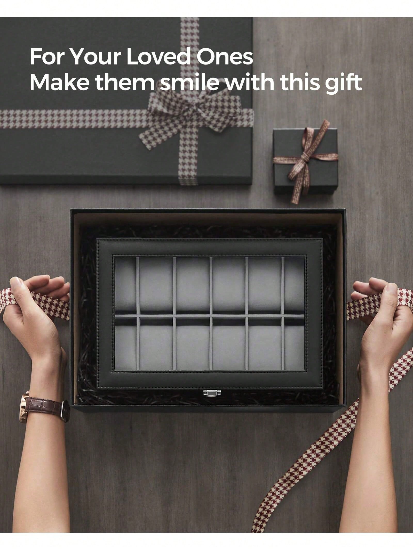 Kotak Jam Tangan 12 Slot yang  - Watch Display Box ulasan dan harga