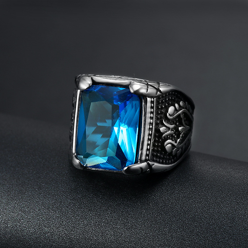 Cincin dengan Batu Semi-Berhar - Mens Signet Ring ulasan dan harga