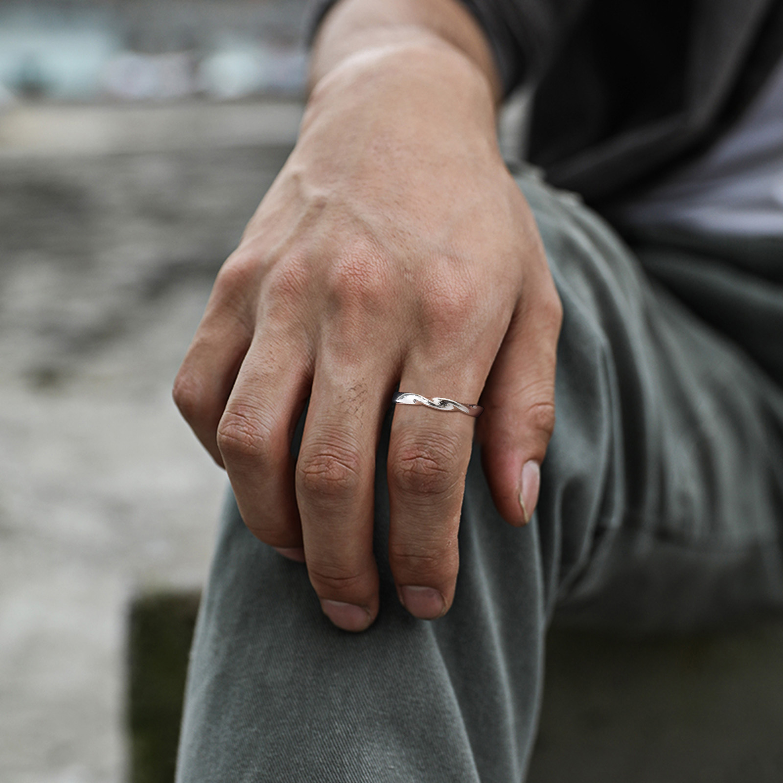 Cincin puntir sederhana pria,  - Mens Signet Ring ulasan dan harga