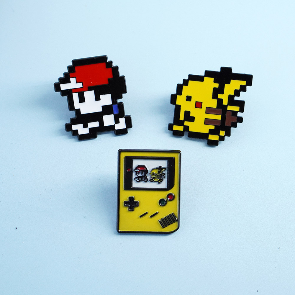 Pin Enamel Retro Pixel Game Bo - Vintage Brooch Pin ulasan dan harga