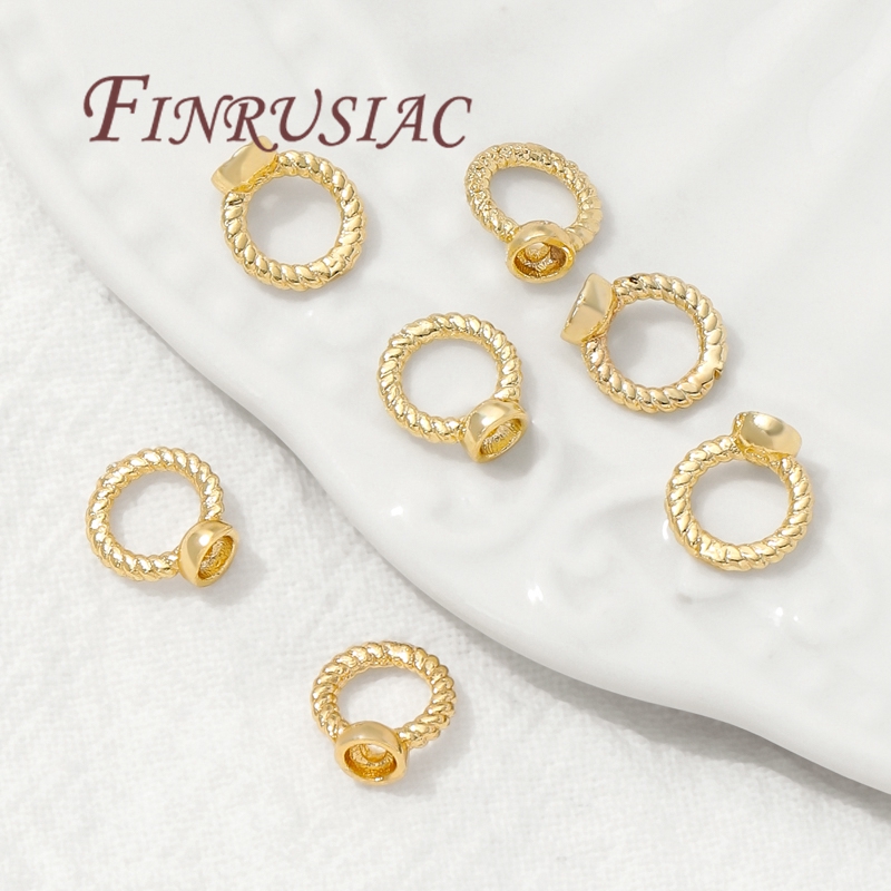 Cincin Penghubung Ujung 7.5Mm  - Gold Plated Ring ulasan dan harga