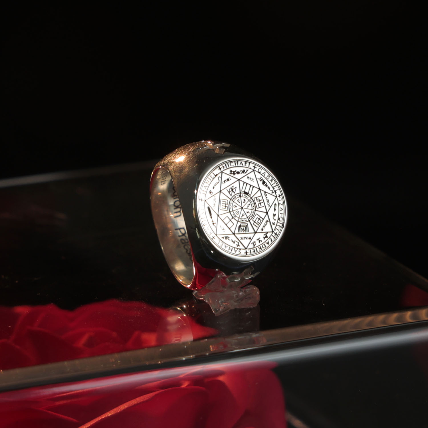 Cincin Signet Solid 20mm Perak - Mens Signet Ring ulasan dan harga