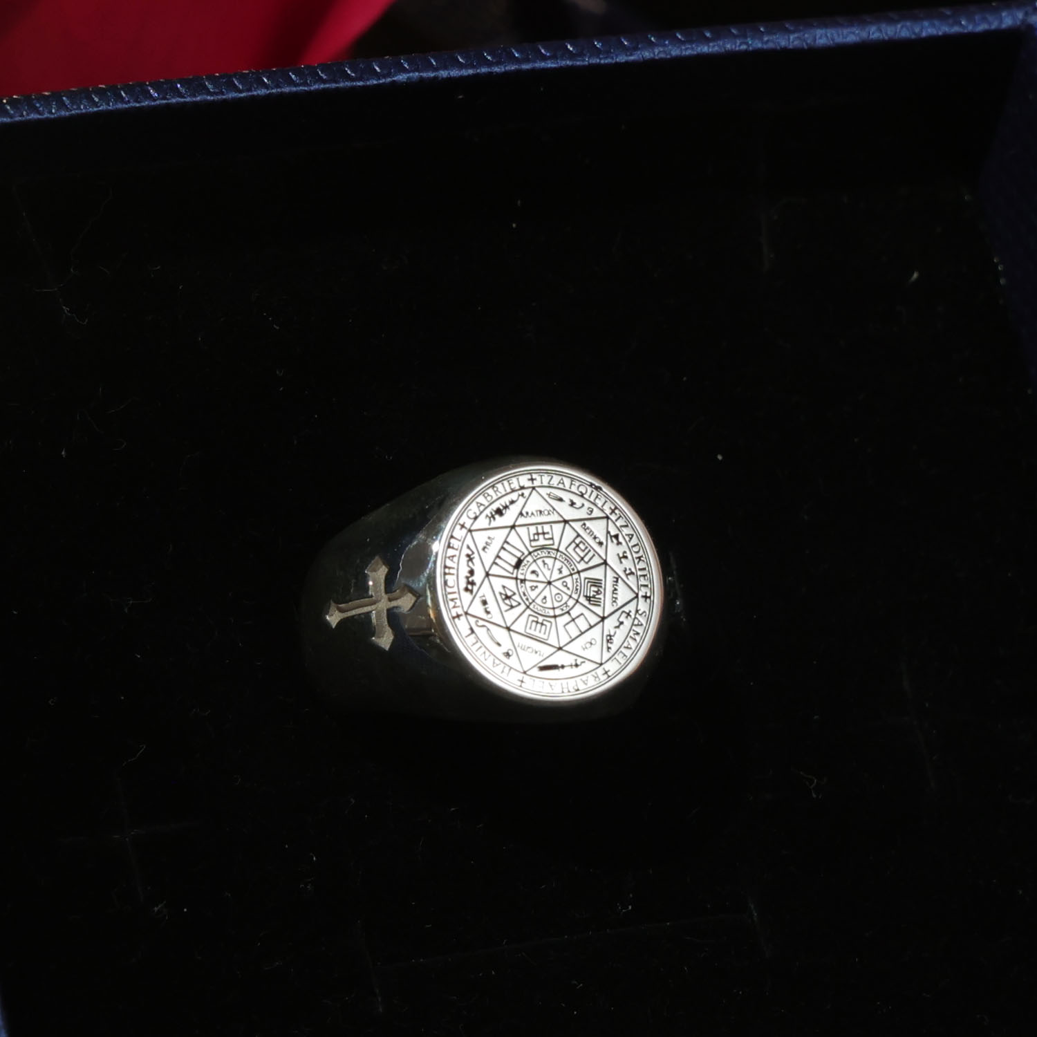 Cincin Signet Solid 20mm Perak - Mens Signet Ring ulasan dan harga
