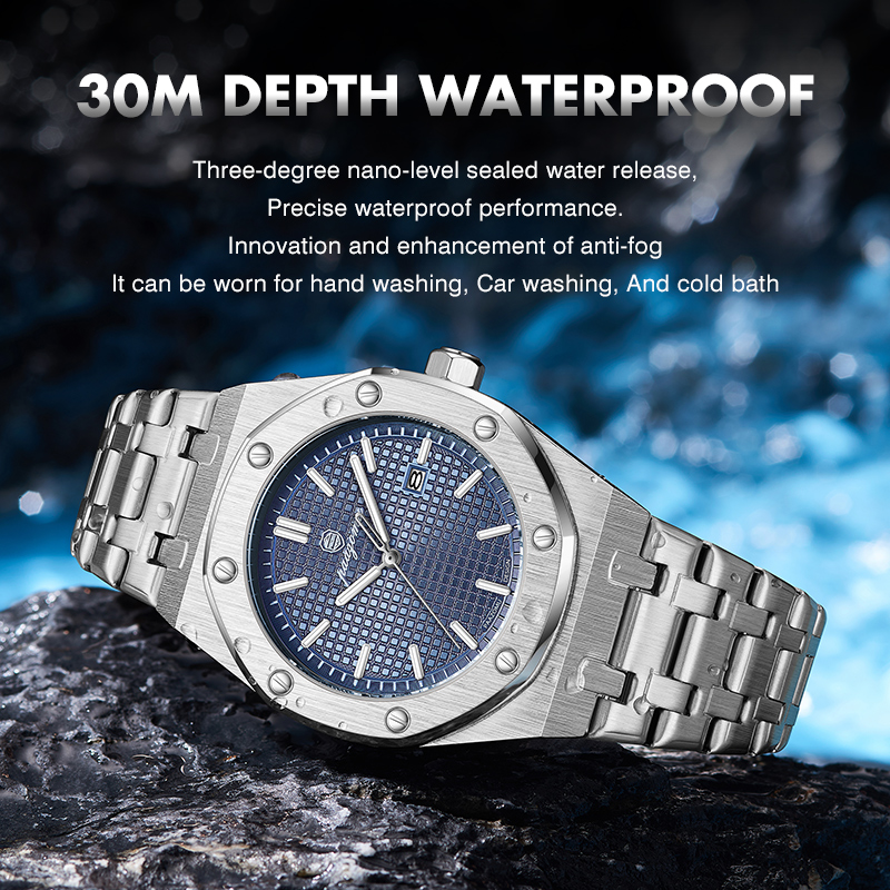 PAAZOMU Jam Tangan Pria Bisnis - Patek Philippe Watch Nautilus ulasan dan harga